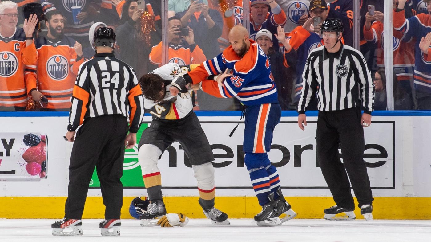 Darnell Nurse Of The Oilers Suspended For Game 5 Against Golden Knights Due To Instigating Fight 